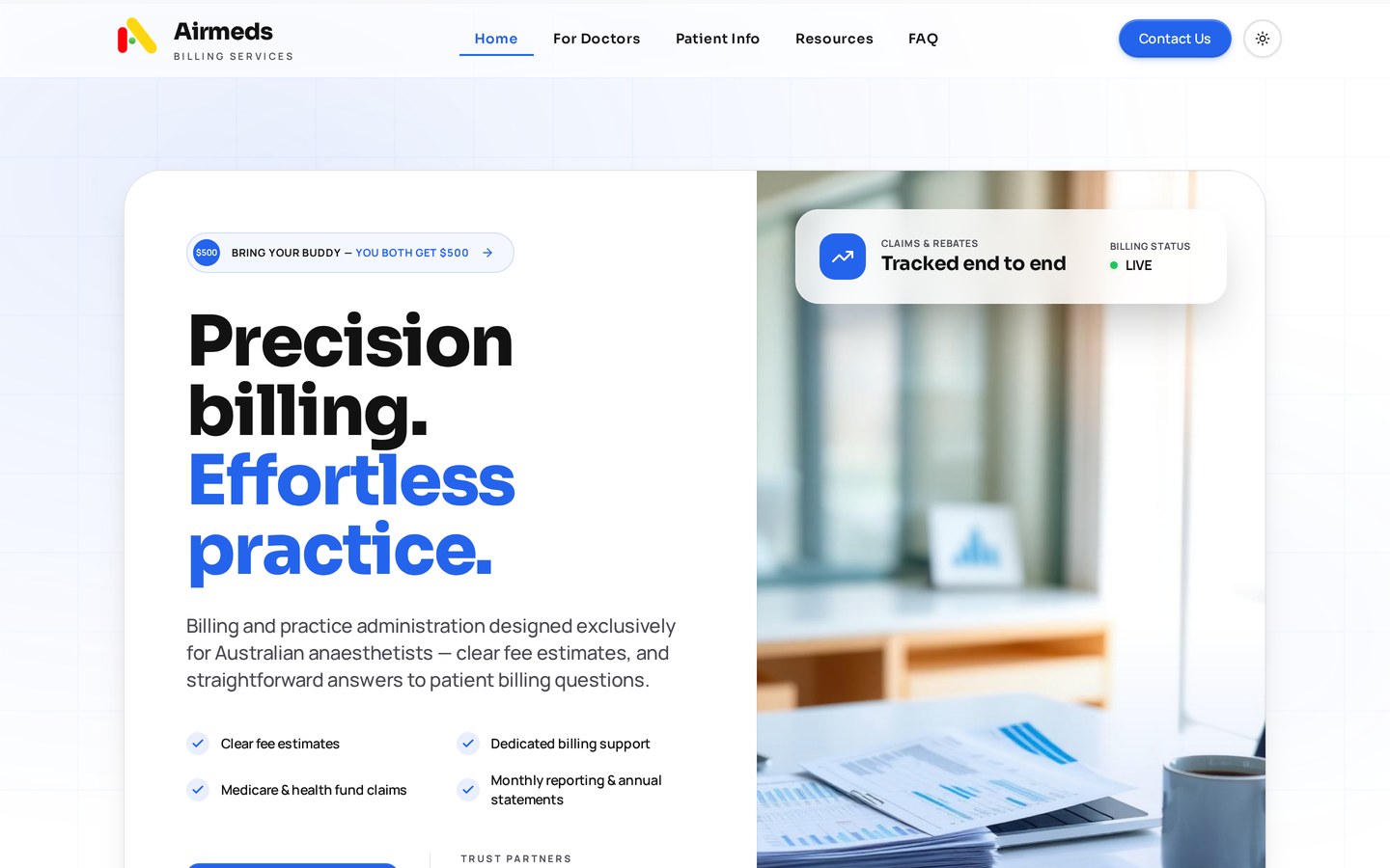 Airmeds — Smarter practice. Virtual billing.